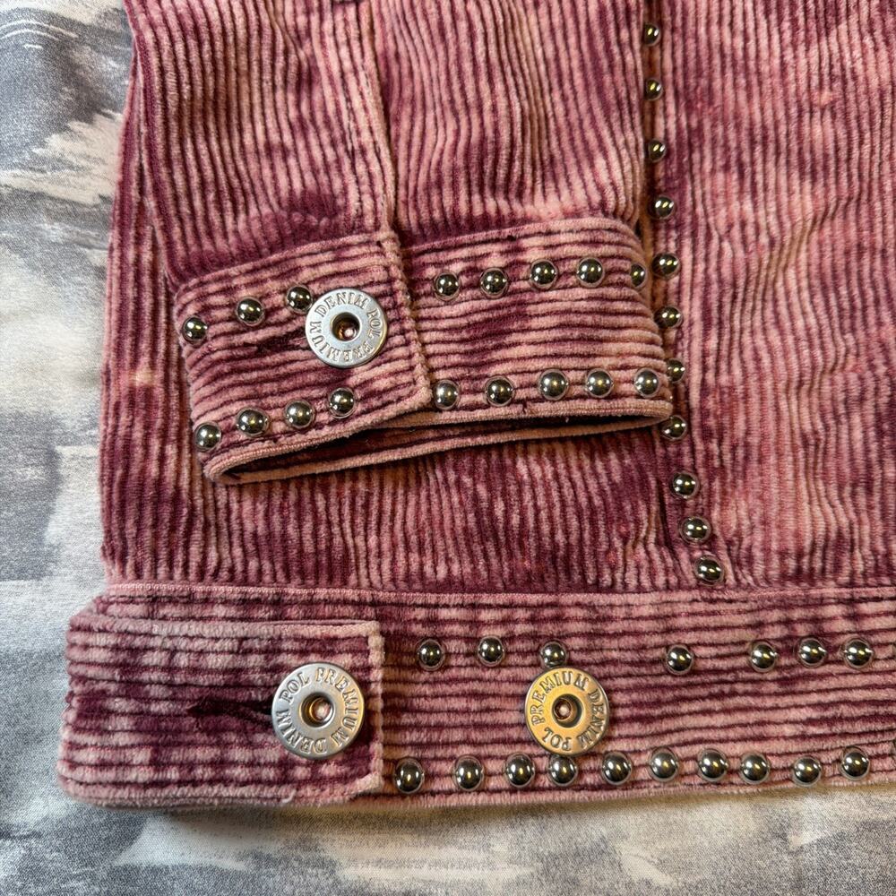 POL Pink Studded Corduroy Jacket Coat Shacket Western Vintage Gift Women’s XL 1X - Picture 12 of 16